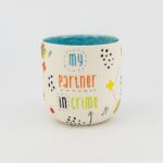 Aria Doodle Porselen El Yapımı Mug