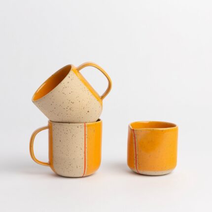 Bliss Color Blocks Stoneware Fincan