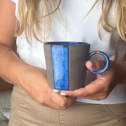 Mila Linie El Yapımı Stoneware Fincan