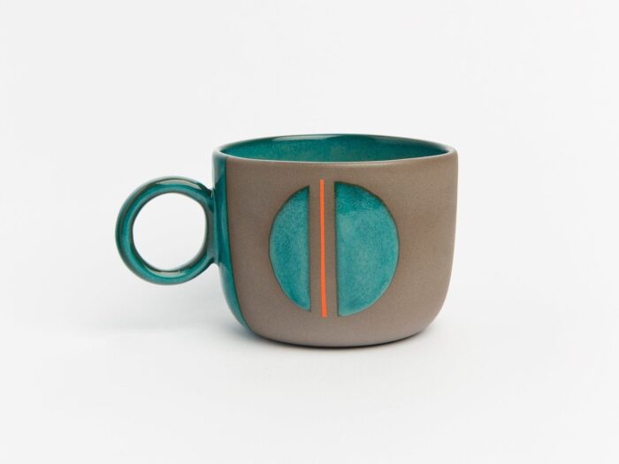 Luna Linie El Yapımı Stoneware Kupa