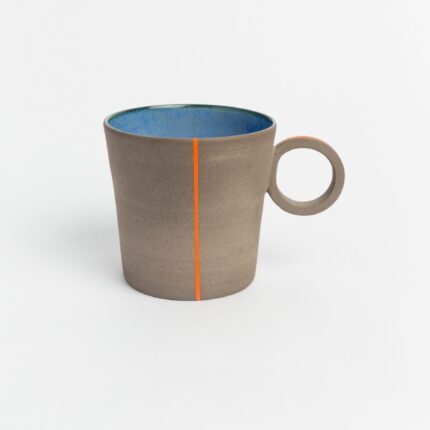 Pottery Wheel Thrown Mug Artistic Stoneware Tea Cup Perfect Coffee Lovers Gift Handcrafted Ceramic Coffee Mug with Unique Design